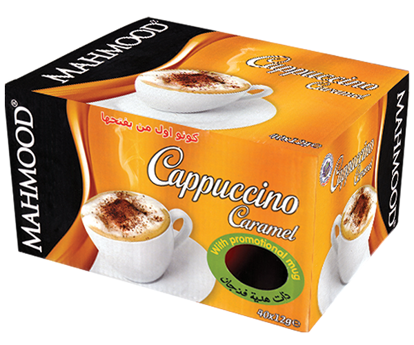 Caramel Flavored Cappuccino Mug Cup Gift Box of 40